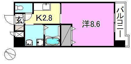 メゾンドール錦町2の間取り