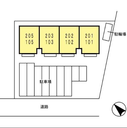 【エクレールの駐車場】