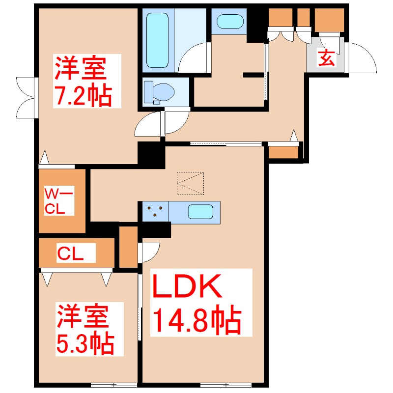 シャーメゾンプレミア椿の間取り