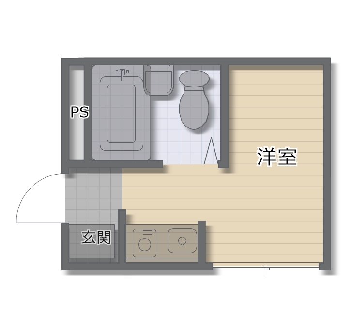 八尾市植松町のマンションの間取り