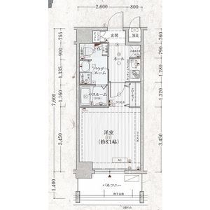 京都市南区東九条上御霊町のマンションの間取り