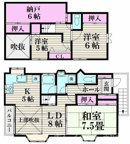 Ｋハイツの間取り