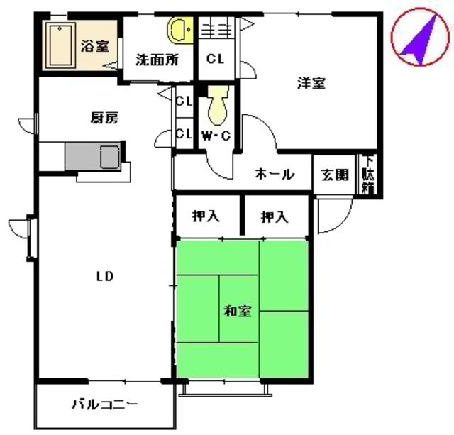 ファミーユ　II号館の間取り