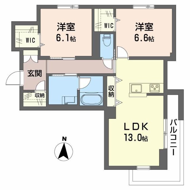 ベレオ東町の間取り