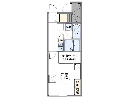 レオパレス桜ｅｂｉｓｕの間取り