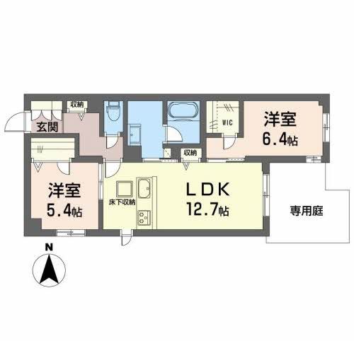 大阪市天王寺区舟橋町のマンションの間取り