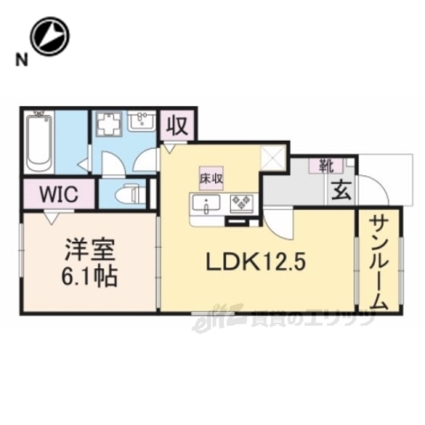 安曇川町西万木アパートの間取り