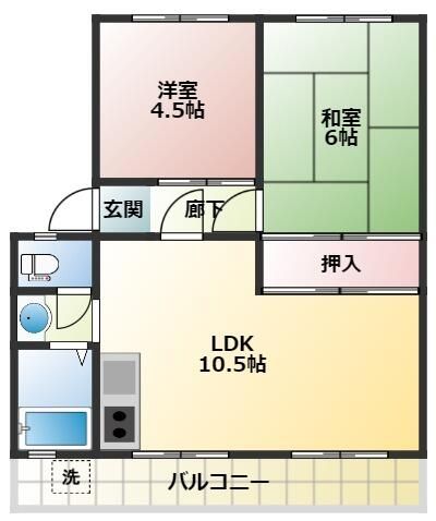 神戸市須磨区菅の台のマンションの間取り