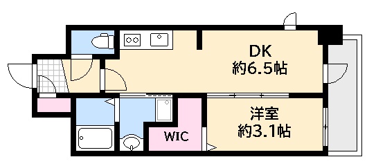 広島市西区横川町のマンションの間取り