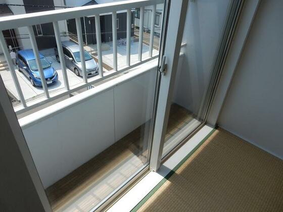 バルコニー　複層ガラスです！