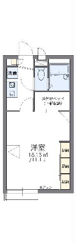 レオパレスカリビアンコートの間取り