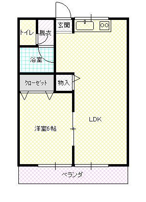 山形市南栄町のマンションの間取り