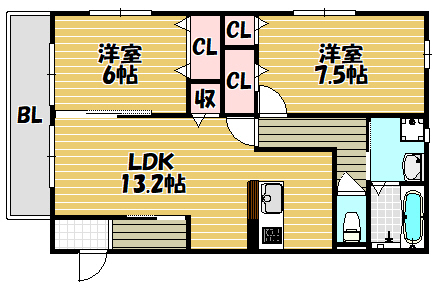 ブランコートの間取り