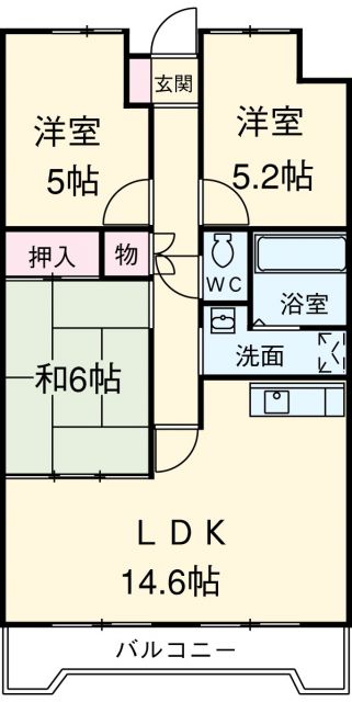 ラ・オプス今本の間取り