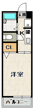 売布Ｋハイツの間取り