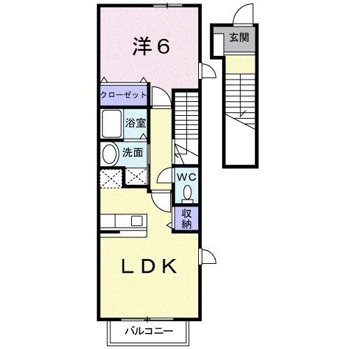 ソレイユかず　Ａの間取り