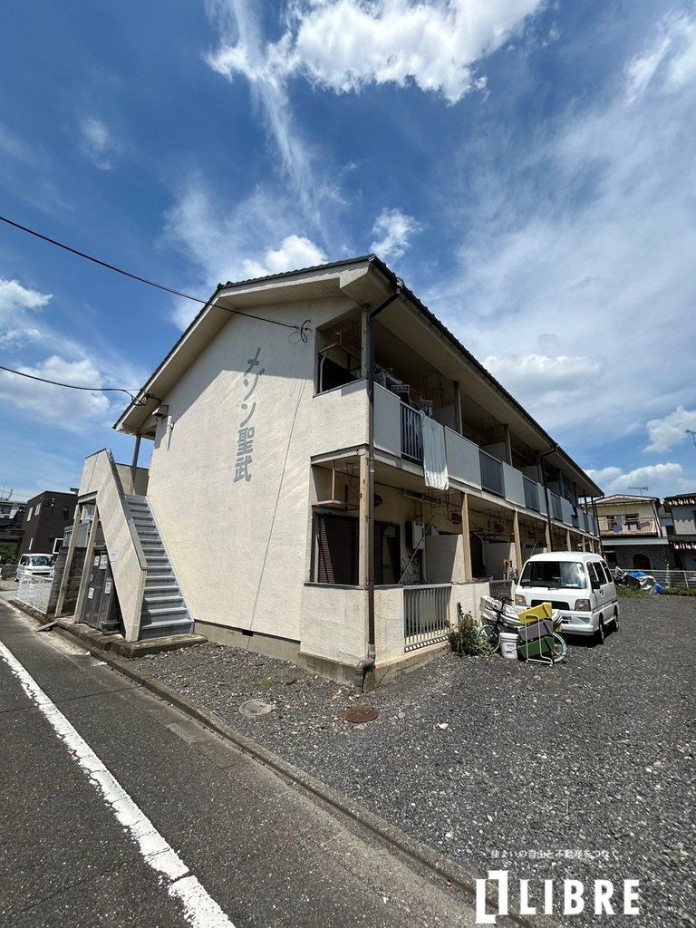 【福生市南田園のアパートの建物外観】