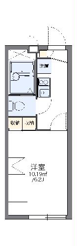 レオパレスフラワーガーデンIの間取り