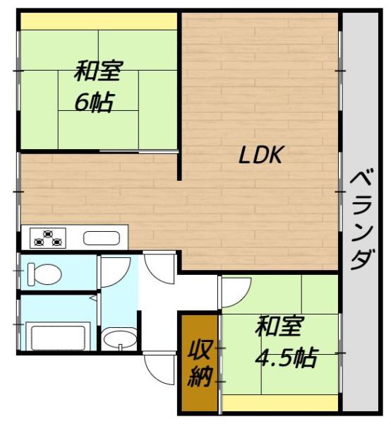 レインボータウン有秋台の間取り