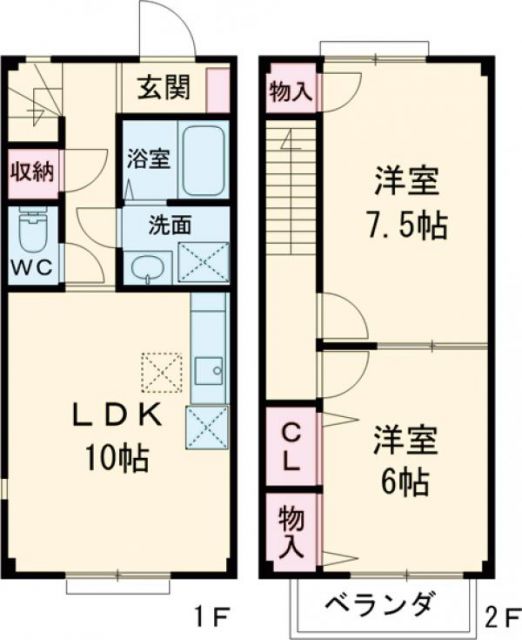 メゾネット和の間取り