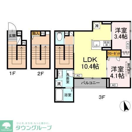 （仮）D-ROOM堀切５丁目の間取り