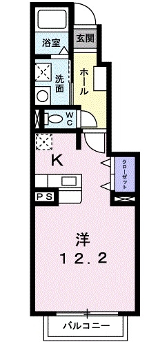 [家電付き] クアトロフォレスタCの間取り