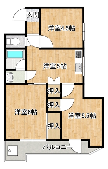 シンセリティ小串の間取り