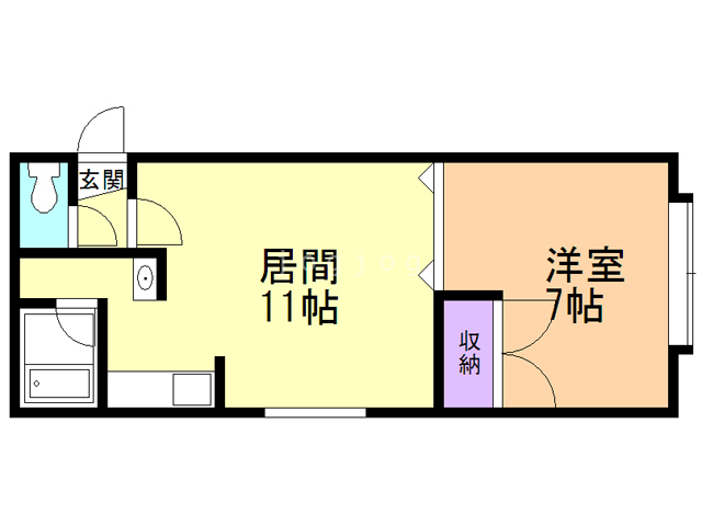 プチメゾンＮ１・４の間取り