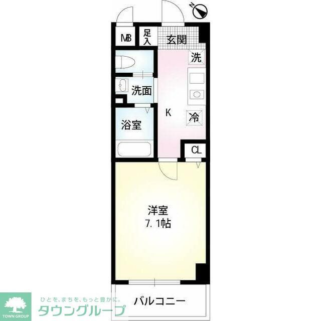 船橋市芝山のマンションの間取り