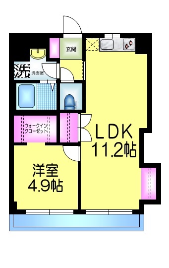 キュロコ舞浜壱番館の間取り