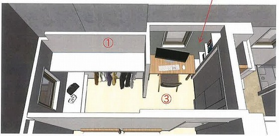 【広島市南区南蟹屋のマンションの収納】