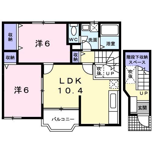 フォレストＫ　Ａの間取り