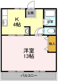 コーポすずき A棟の間取り写真