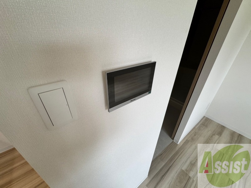 セキュリティ　インターホンです。オートロック付きで安心のマンションです。