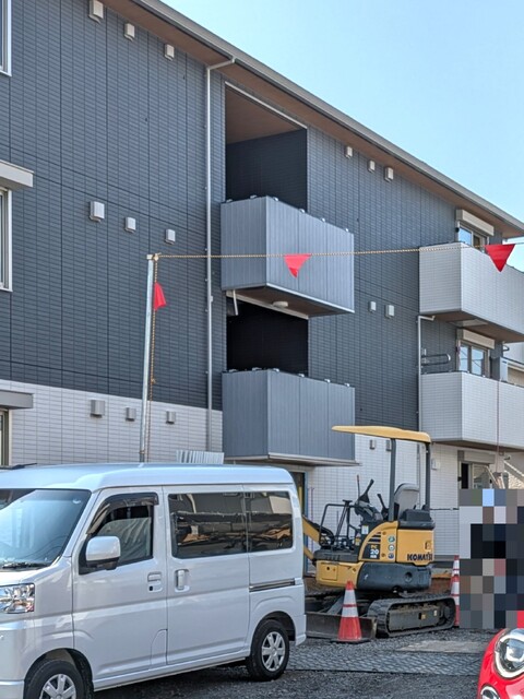 エントランス　建築中