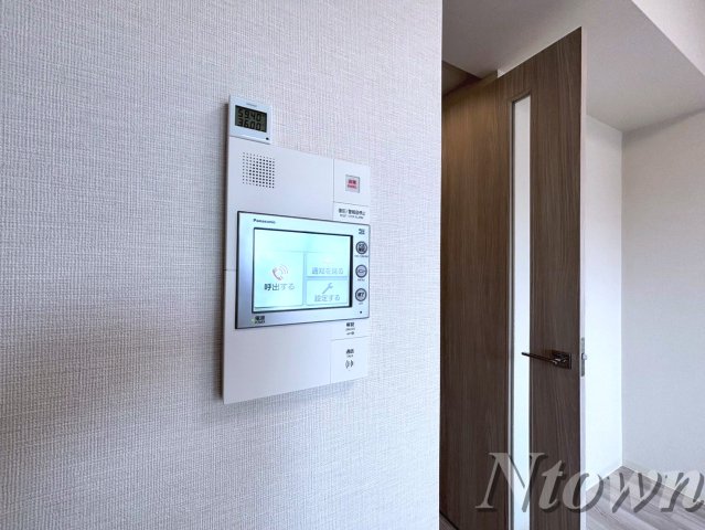 セキュリティ　モニター付きインターホンです