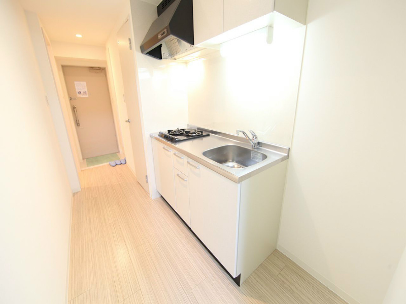 キッチン　システムキッチン（ガス2口）冷蔵庫・レンジ等ご準備できます