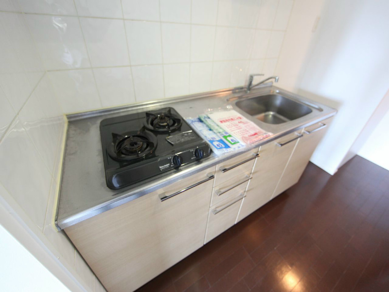 キッチン　システムキッチン　2口ガスコンロ