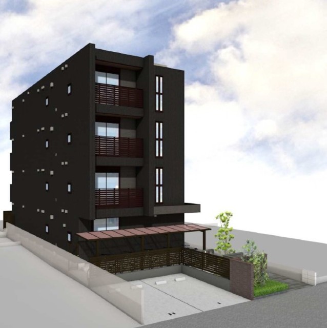 建物外観　完成予想イメージパース