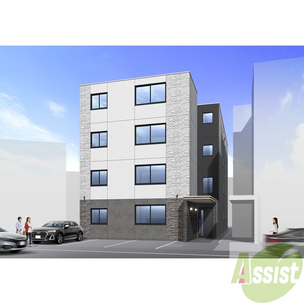 建物外観　外観予想パース　札幌市中央区「Ｅｓｔａｌｉｏｎ　Ｓｏｅｎ」