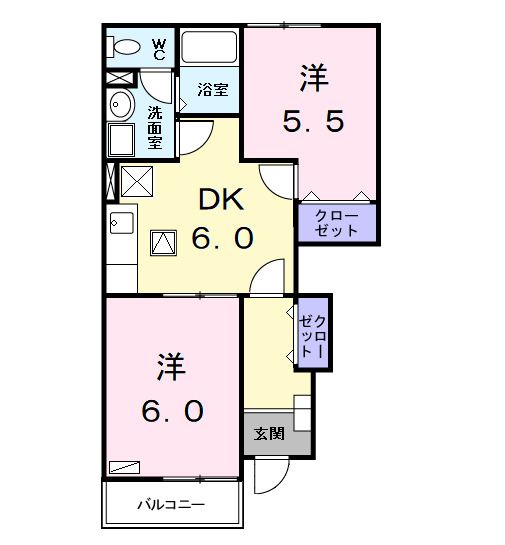 カーサ グラッツィオーソの間取り写真