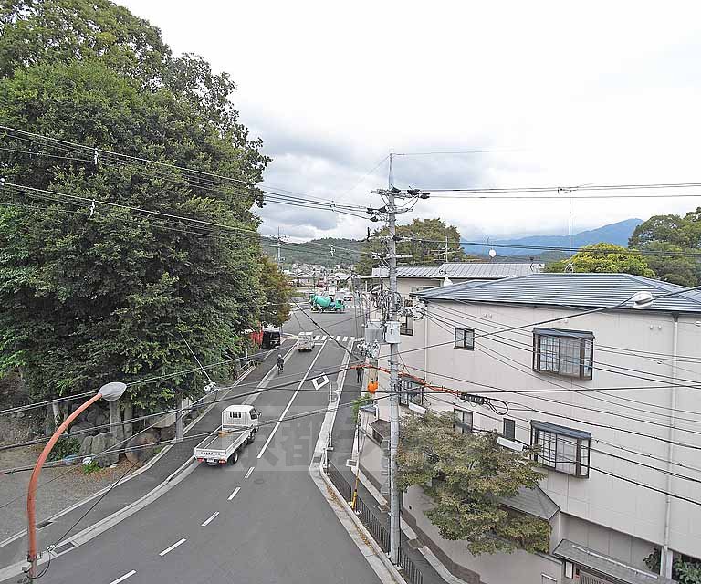 眺望　鴨川が近くですよ。