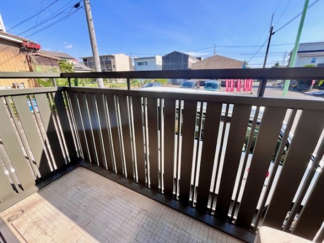 バルコニー　落ち着いた時間を過ごせるバルコニーです