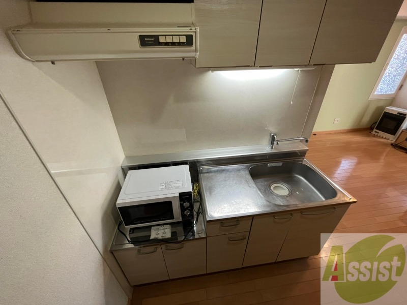 キッチン　ガスキッチンです。２口コンロが設置できます。