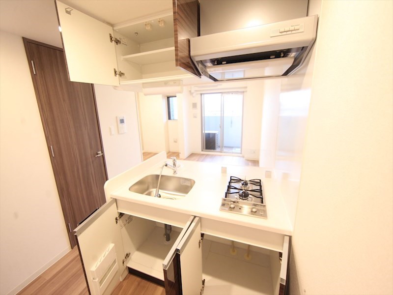 キッチン　システムキッチン（ガス2口コンロ付）カウンターキッチン