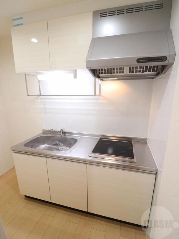 キッチン　２口ＩＨコンロのシステムキッチン