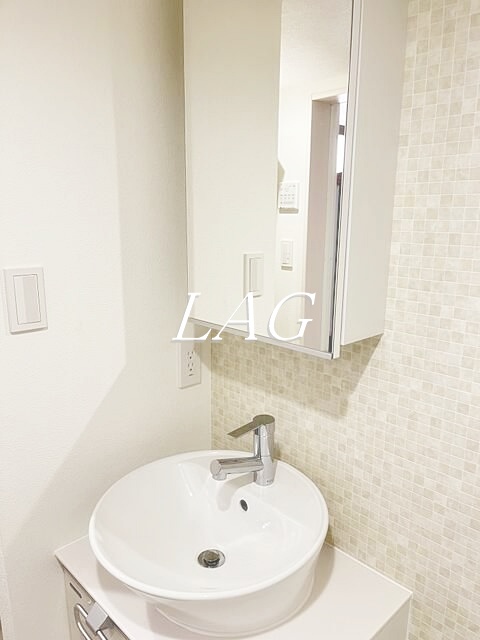 洗面設備　洗面台です。