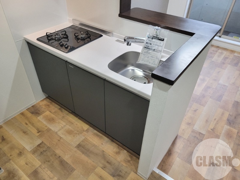 キッチン　２口コンロのシステムキッチン♪