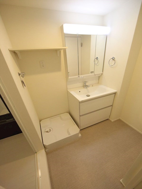 洗面設備　脱衣所　独立洗面台（シャンプードレッサー付）　同仕様写真