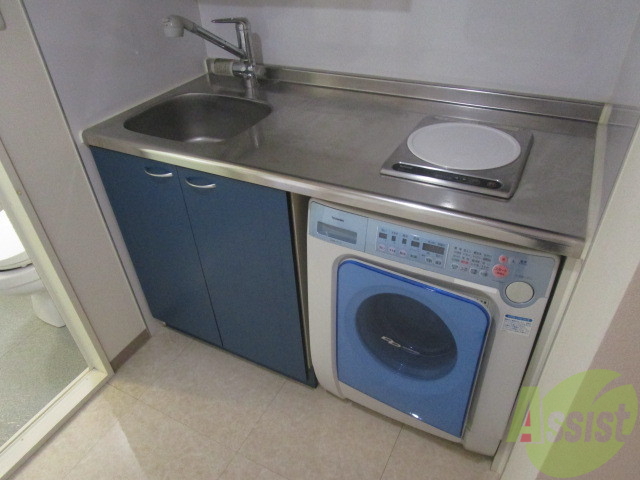 キッチン　洗濯機がミニ冷蔵庫に変更になります！